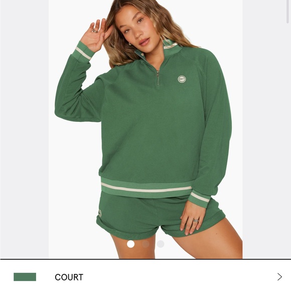 Set Active Lightweight Quarter Zip in Court - Picture 1 of 4